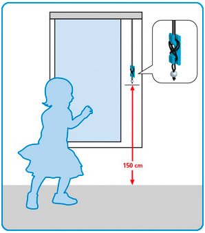 Kindersicherheit Schnurbedienung