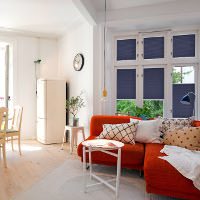 Plissee im Wohnraum
