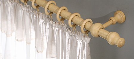 Vorhangstange aus Holz Vorhangstange aus Holz