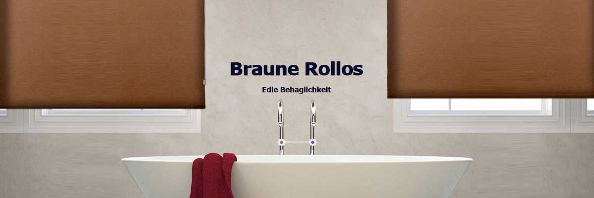 Braune Rollos Braune Rollos