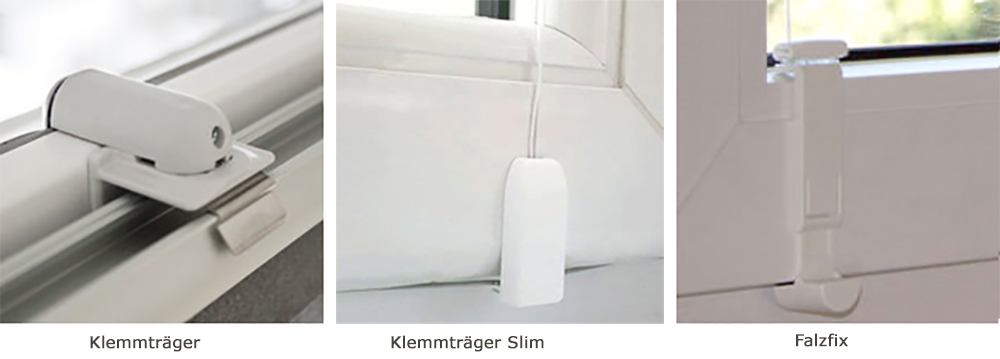 Einfache Klemmträger Montage / Geklemmte Falzfix Montage Einfache Klemmträger Montage / Geklemmte Falzfix Montage